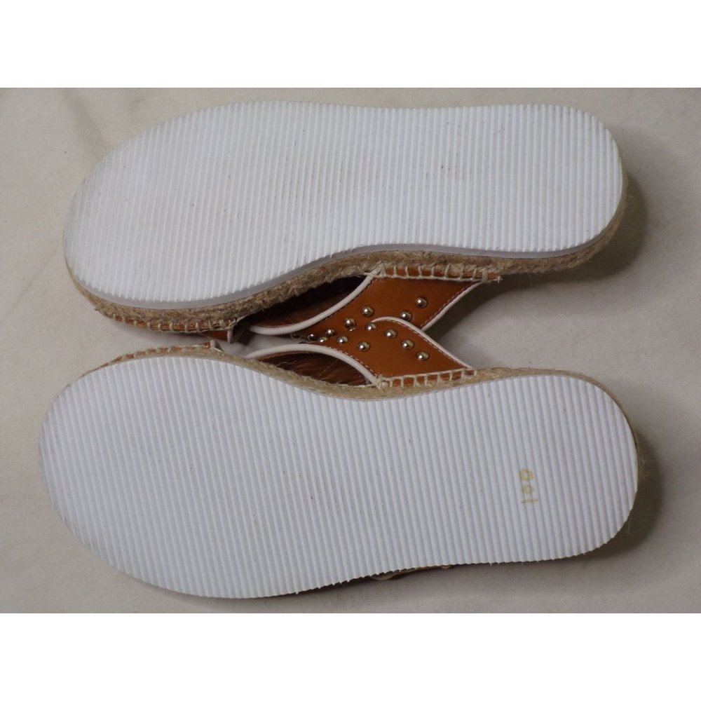 🆕 SEE BY CHLOE Pia Studded Slides Espadrille Sandals Tan 7 - Picture 9 of 9